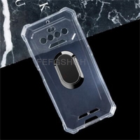 For Oukitel IIIF150 R2022 F150 R2022 Back Ring Holder Bracket Phone Cover TPU Soft Silicone Case
