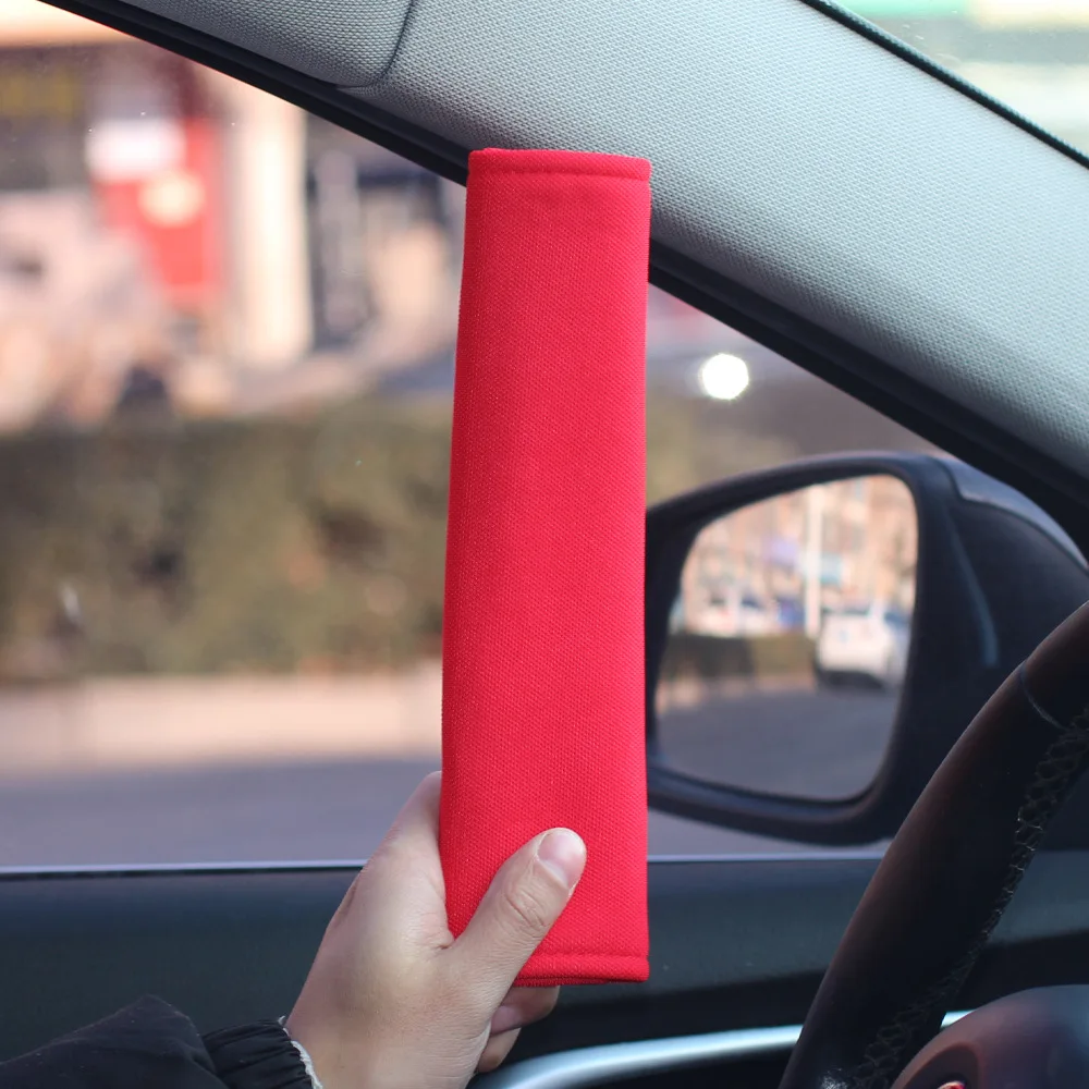 

1Pc Soft Ice Silk Car Seat Belt Cover Breathable Shoulder Pad Anti-neck Friction Seatbelt Protector Universal Accessories