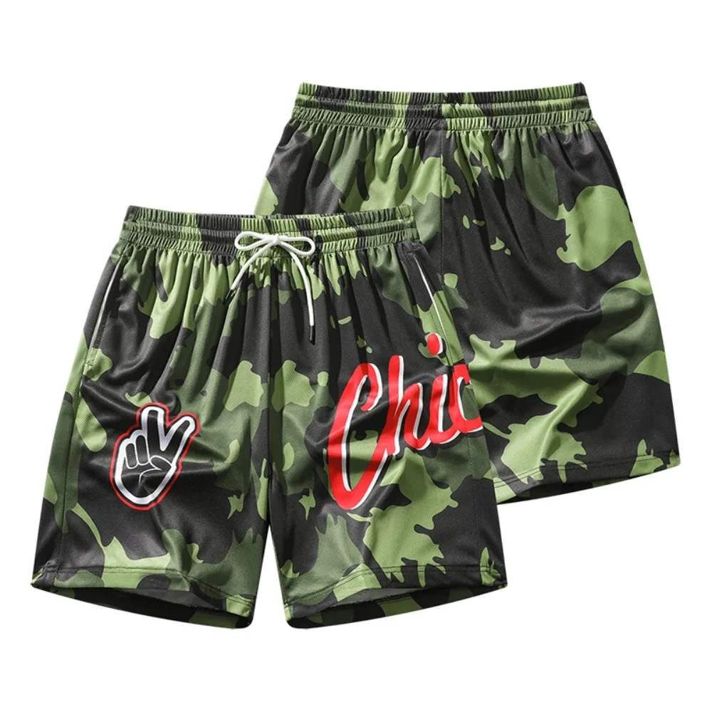 

Summer Mens Casual Camouflage 3D Printing Shorts Loose Lightweight Quick Dry Sweatpants Men Beach Short Pants Outdoor Streetwear