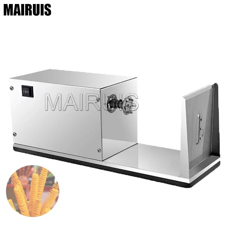 Commercial Street Food Stainless Steel Electric Potato Tower Making Machine