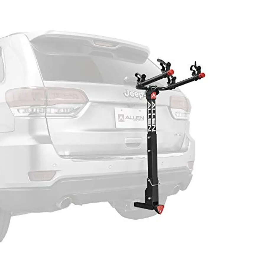 Sports Deluxe Locking Quick Release 2Bike Carrier for 2 Inch 1 4 Inch Hitch with Secure Fastening and Easy Installation Ideal f
