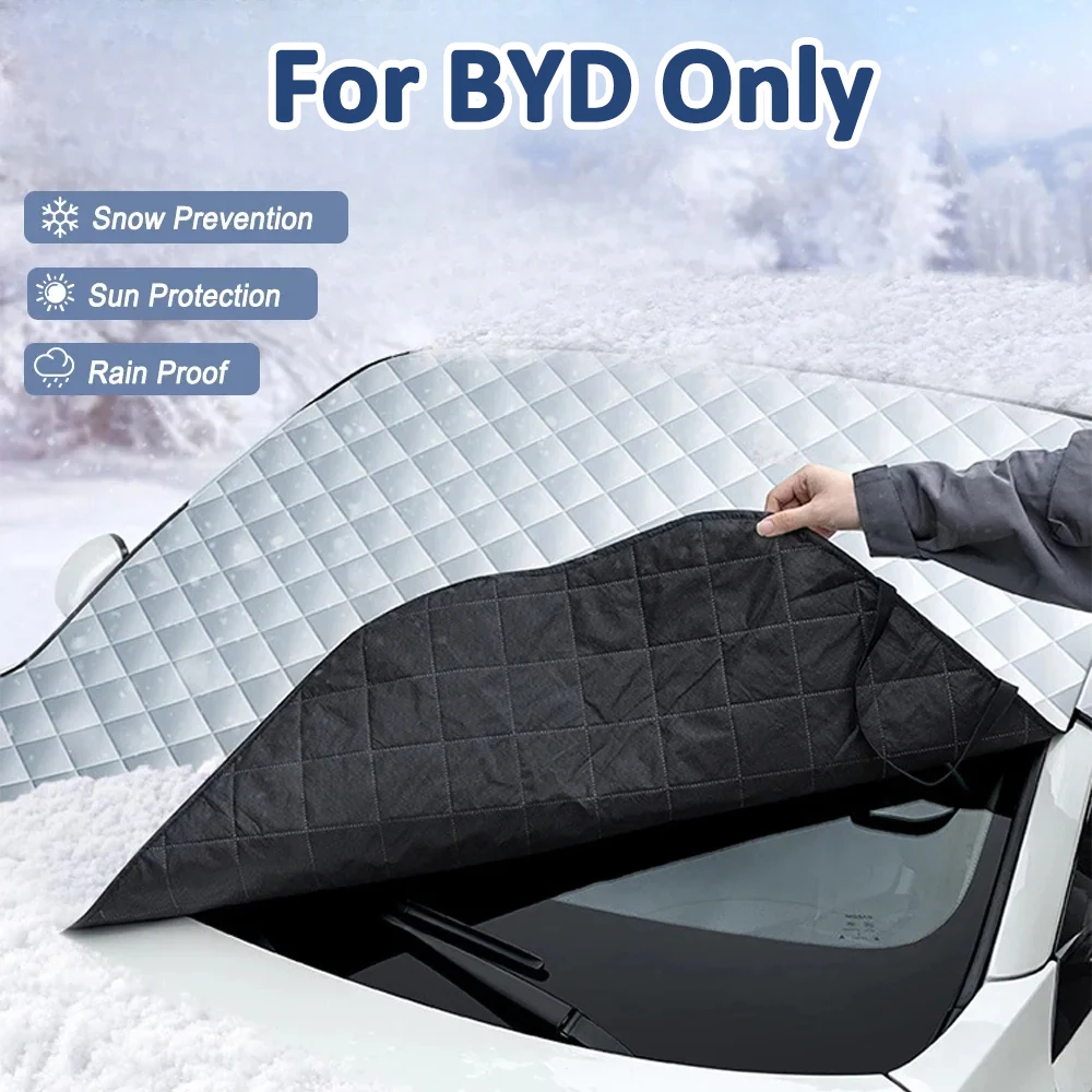 

For BYD Tang EV600 Han EV Yuan ATTO 3 Song PLUS Pro DMI Car Front Windshield Sunshade Prevention Snow Shield Waterproof Cover