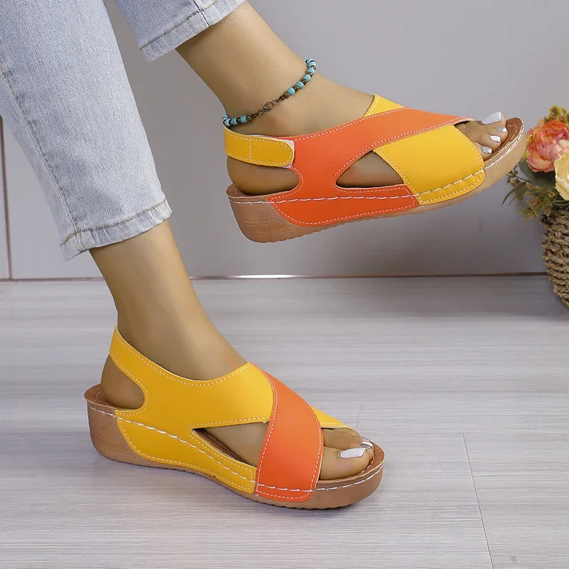 New Women Sandals Summer Beach Walking Shoes Party Sandals Women Plus Size Ladies Shoes Open Toe Female Women Sandals