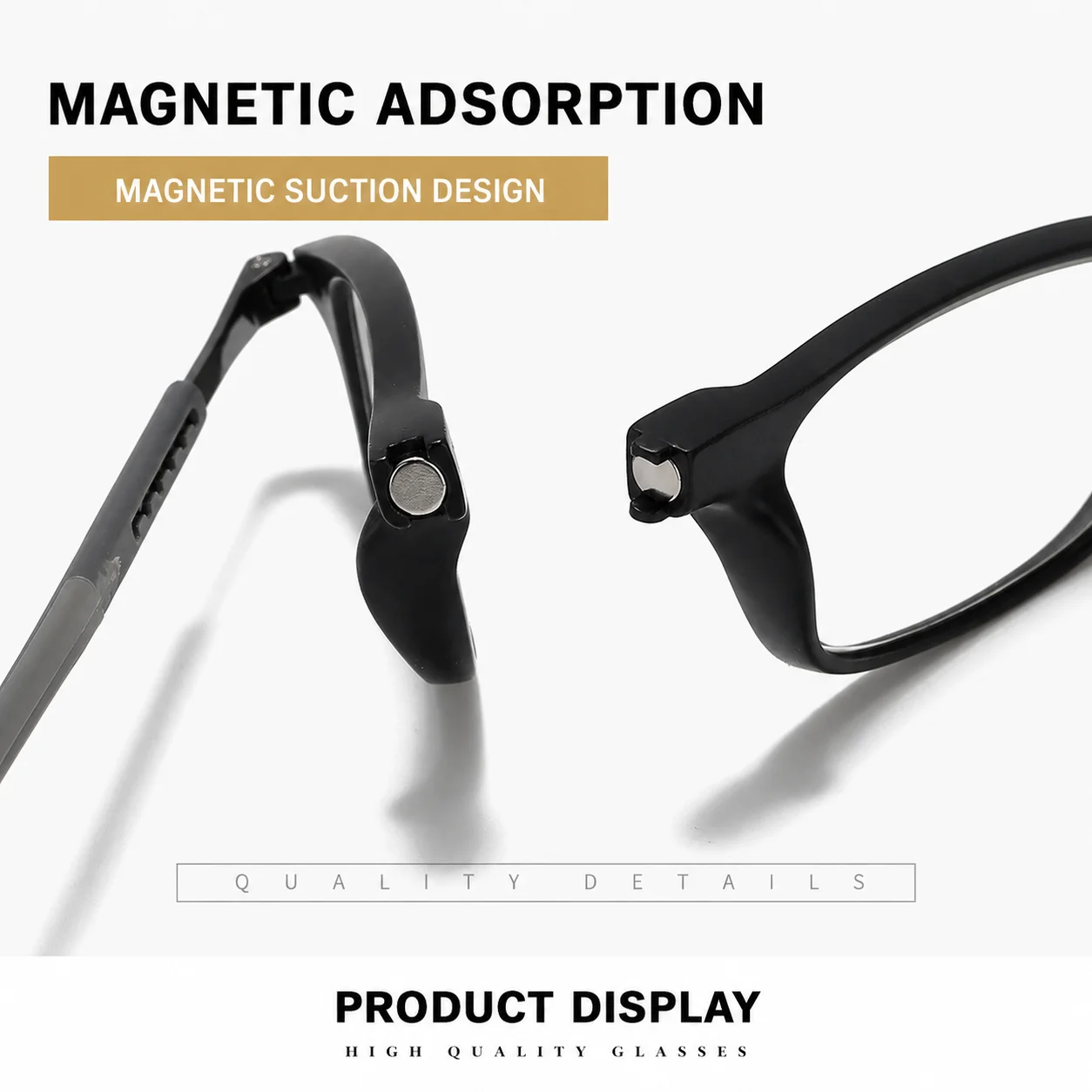 Marken-Magnetische Halskettengläser mit Blaulichtfilter, Tragbare Vergrößerungslinse, Anti-Verlust-Brille 0+1+1,5+2,0+2,5+3,0 – Detail 6