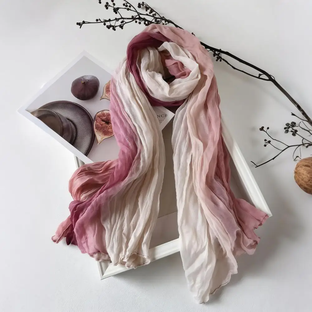 

2025 Tie-dye Women Scarf Autumn Winter Tie-Dye Scarf Soft Smooth Texture All-Weather Shawl Versatile Outdoor Women Scarf Wrap
