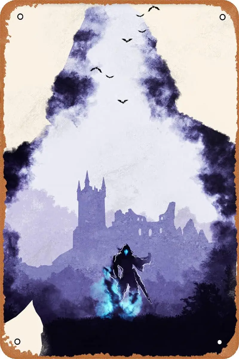 1q, Valorant Poster Videogioco Poster Videogioco Targa in metallo Targa da parete vintage Decor es