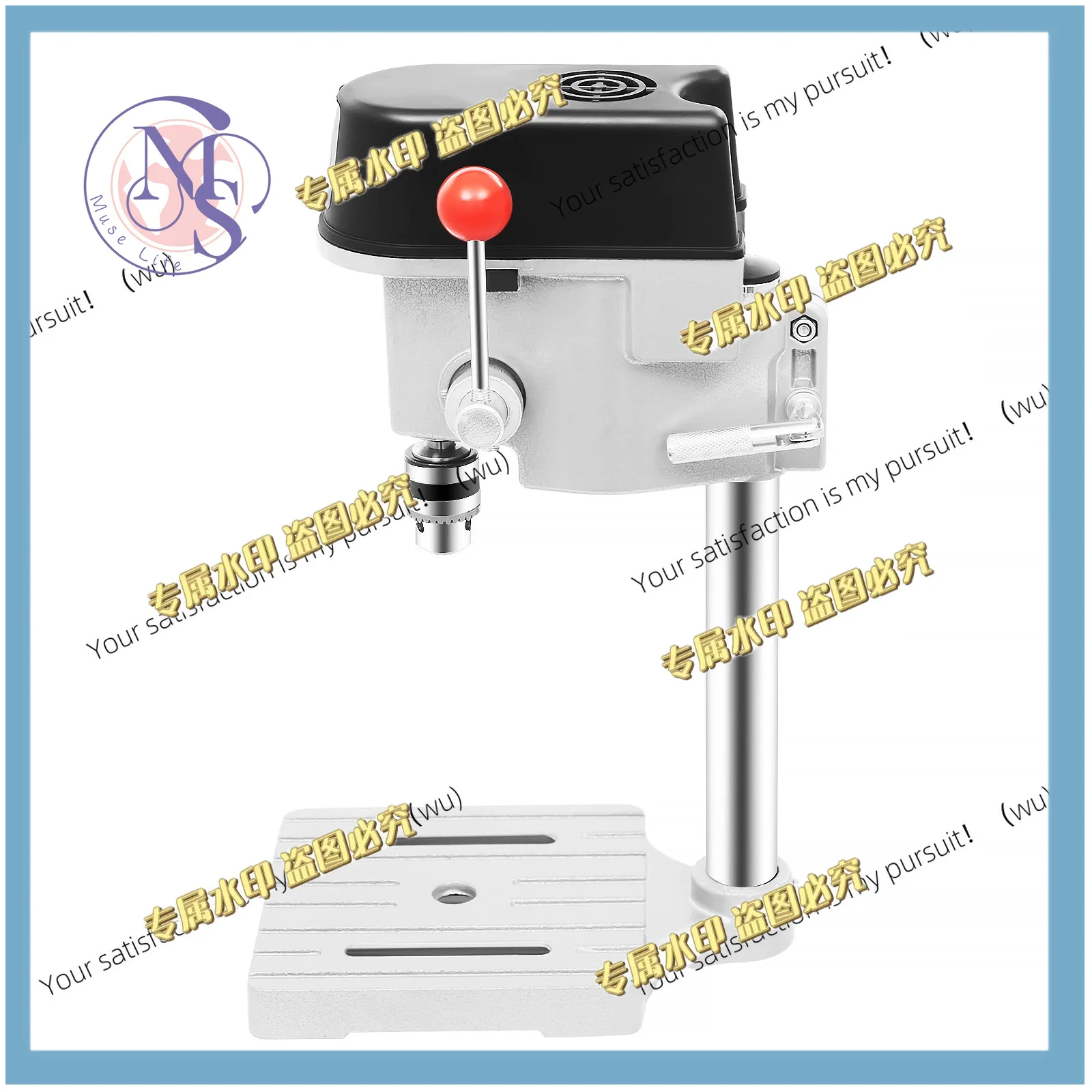 5158A Electric Drill 340W 110V/220V Portable Bench Drill Three Speed Adjustable Corded Mini Table Drill