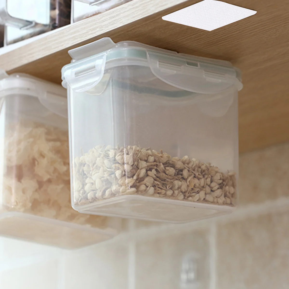 20 قطعة من علامات الخطاف والحلقة ذاتية اللصق للسجاد والأرائك والأرائك - مستطيلة قابلة لإعادة الاستخدام للمكتب المنزلي