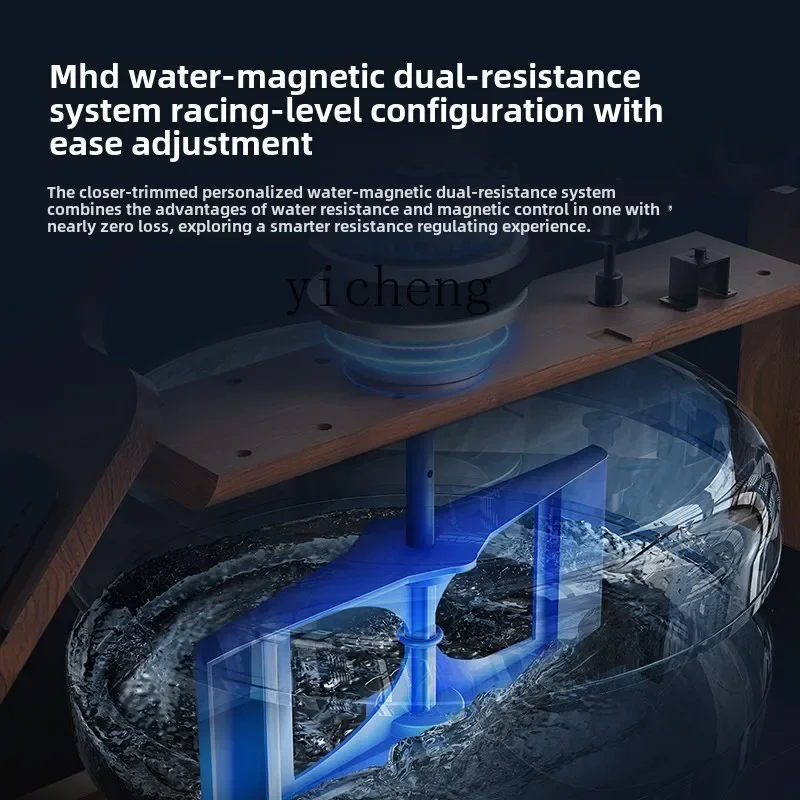 Water Magnetic Double Resistance Rowing Machine Household Foldable Fitness Equipment Fat Burning Comprehensive Training Skate