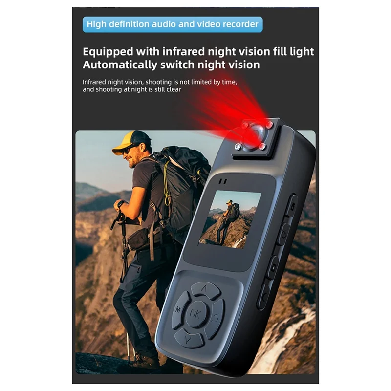 

Карманная камера FORW Портативный цифровой видеорегистратор 4K Ручной видеорегистратор Велосипедный рекордер