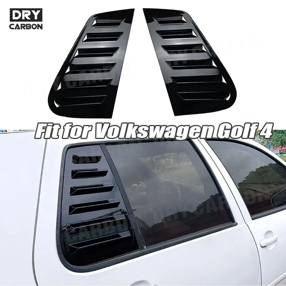 

For Volkswagen Golf 4 MK4 1997-2006 Car Rear Window Louvers Shutters Blinds Cover Trim Window Decoration Bodykits Accessories