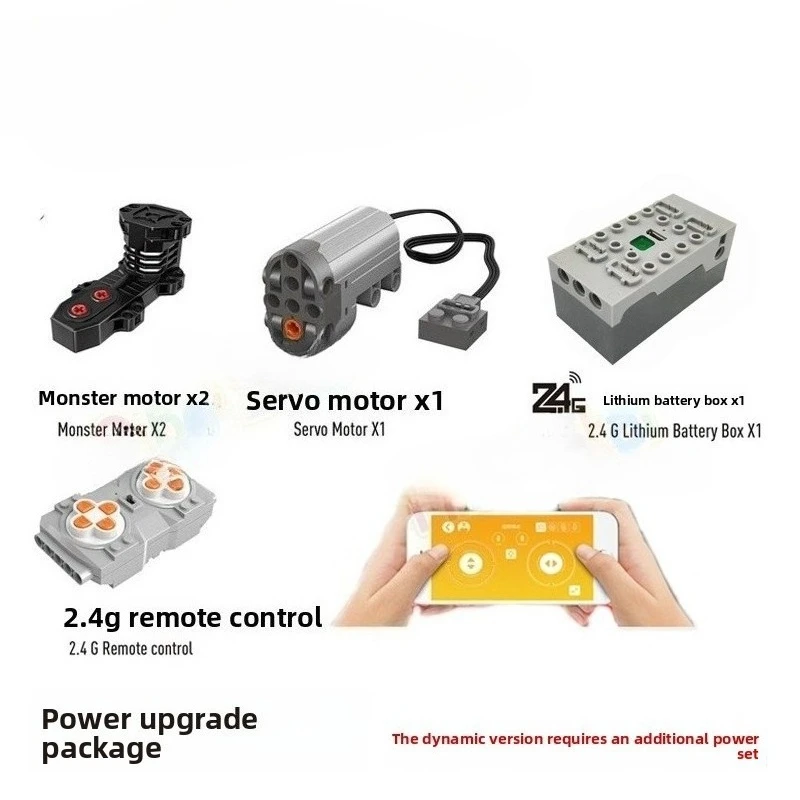 

Комплект питания с дистанционным управлением для модели автомобиля Mustang 13108 с Monster Motor и строительными блоками