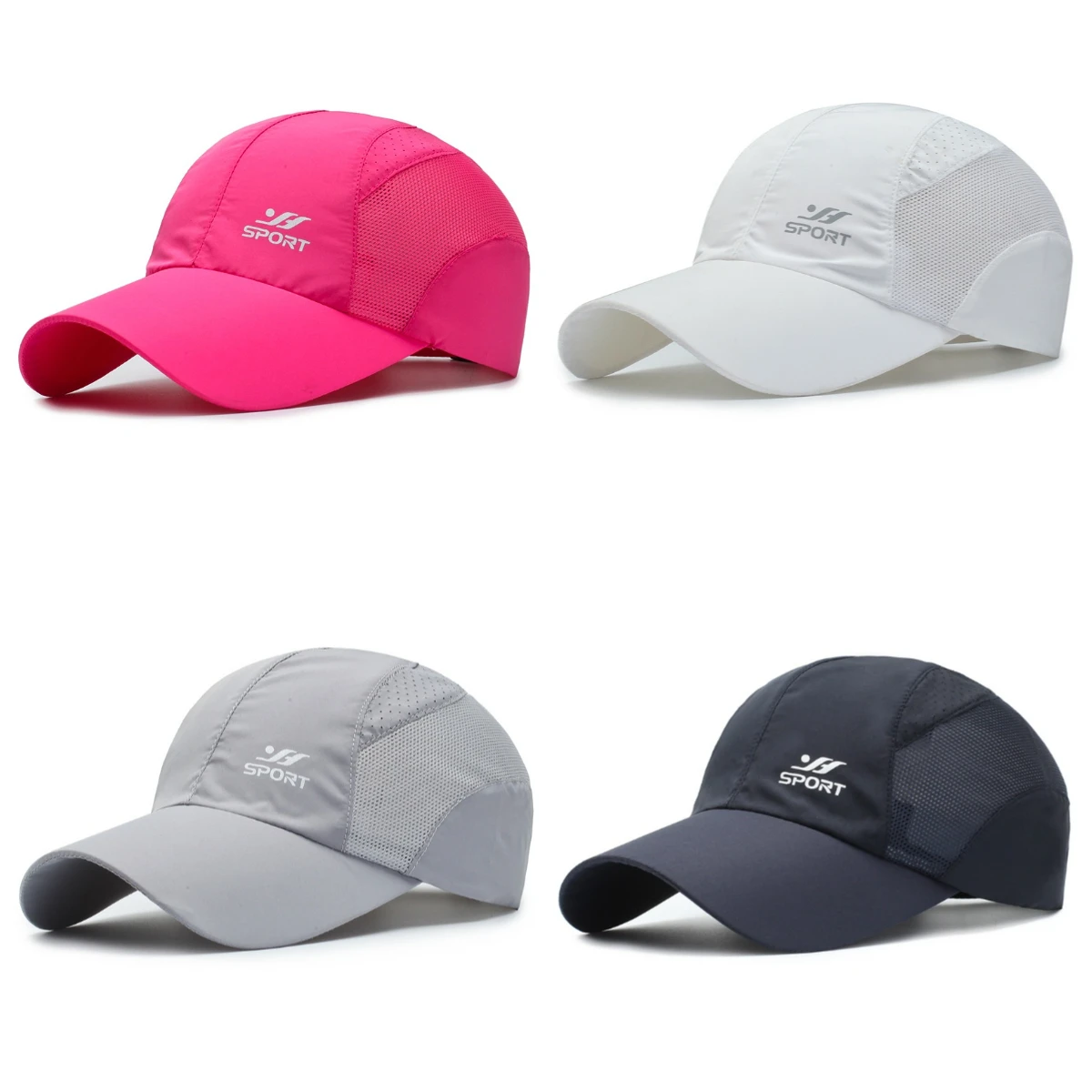 Zhenyueqi Quick-Dry Sports Cap: Lightweight Breathable Mesh Design with Sun Protection Men & Women Outdoor & Daily Wear caps