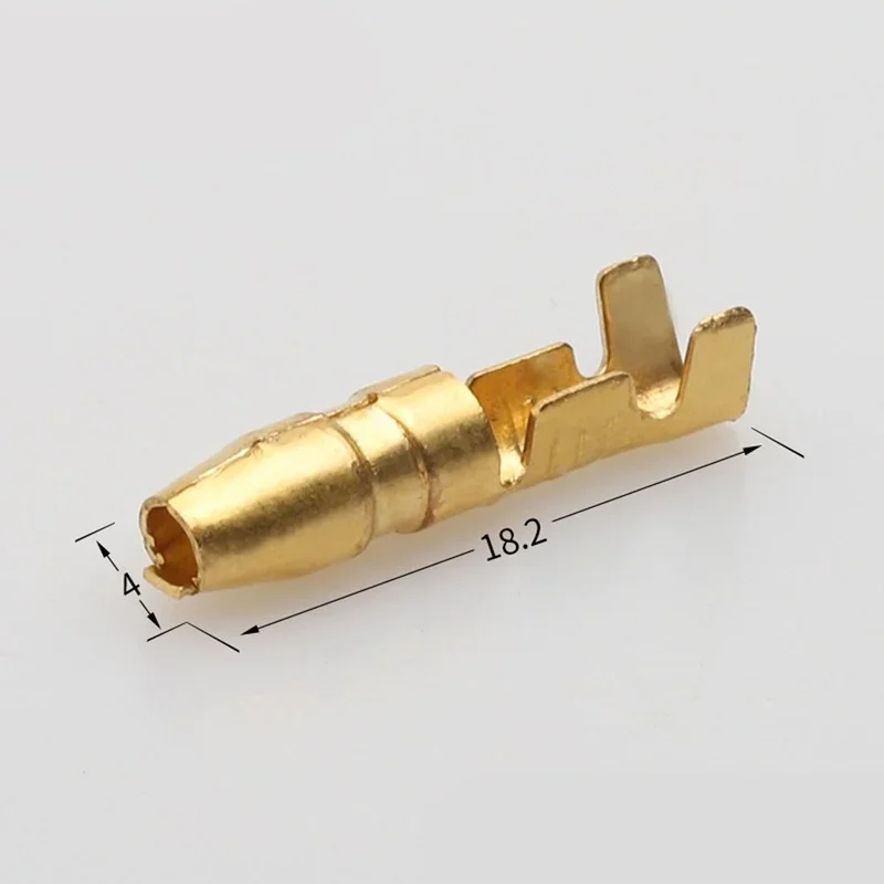 4.0 bullet terminal car electrical wire connector diameter 4mm pin set  Female + Male + Case Cold press terminal