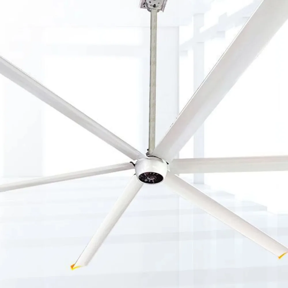 Drive HVLS 7.3Meter Low Noise High Speed Electric Industrial Fans Factory Warehouse Ceiling Ventilation Fans