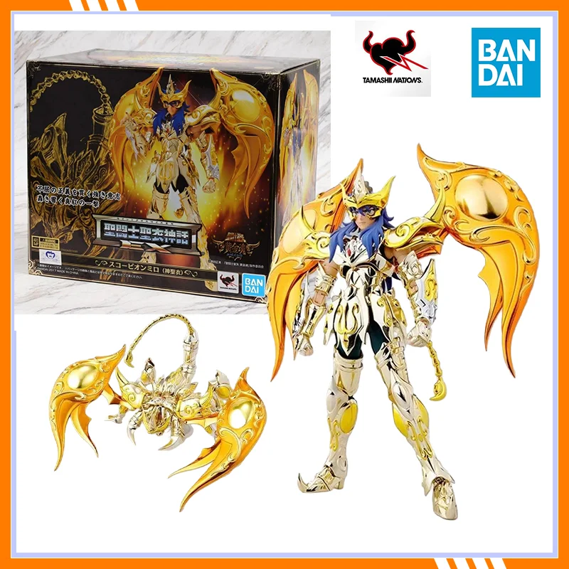 

Оригинальная коллекционная фигурка BANDAI Saint Cloth Myth EX Scorpio Milo Soul of Gold в наличии, аниме-фигурки, модели игрушек
