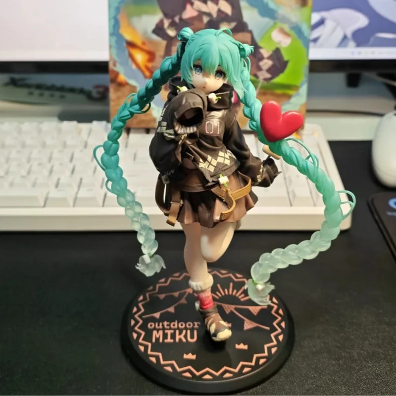 

Original 18cm Hatsune Miku Outdoor Style Pvc Static Desktop Collectible Figurine Anime Fan Collectible Grade Toy Gift In Stock