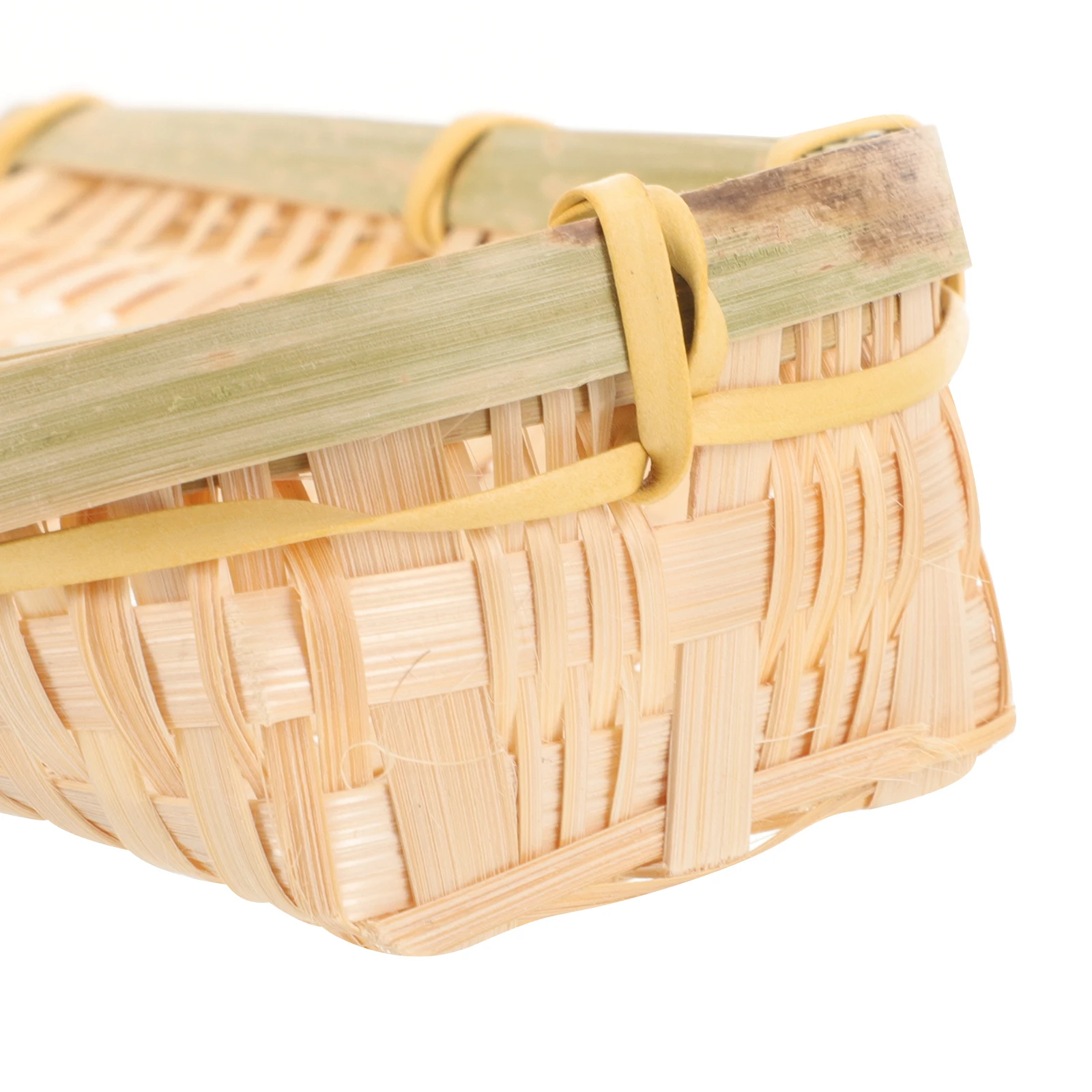 

2pcs Wicker Basket Weaving Crafts Baskets for Storage Small Bamboo Home Storage Baskets Kitchen Organizer