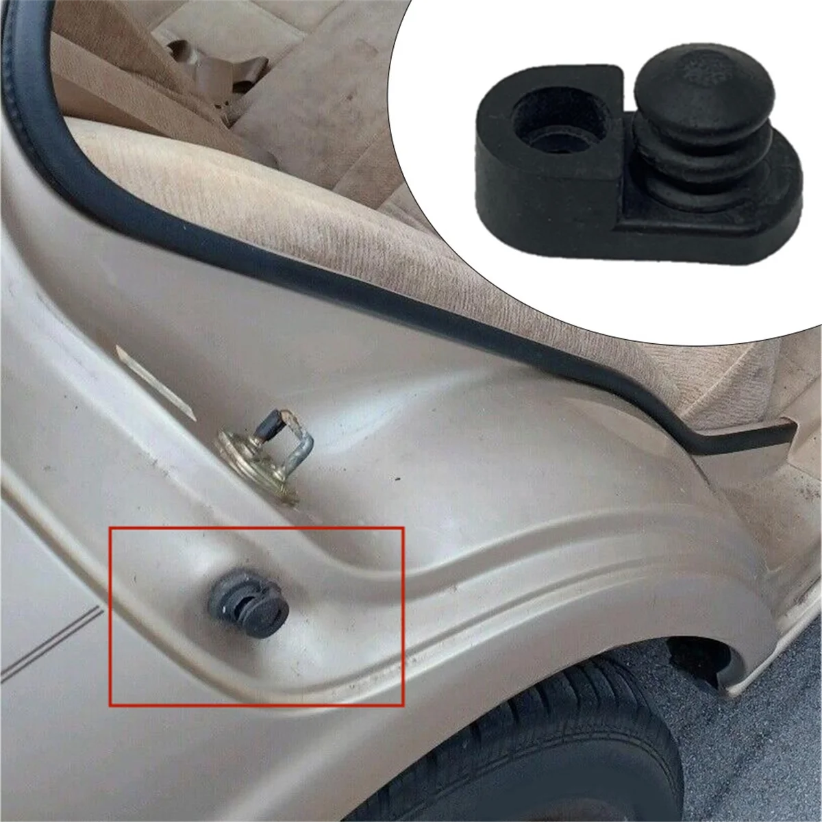 

#97T Automotive Parts & Accessories,4Pcs Parts Rubber Cover Door Switch Fittings for Infiniti for Nissan,Black