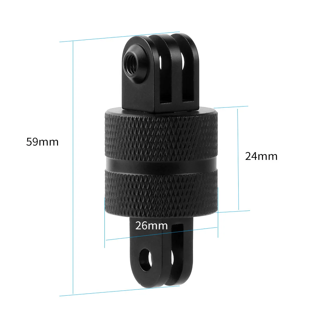 360° Rotation Aluminum Alloy Tripod Mount 1/4\