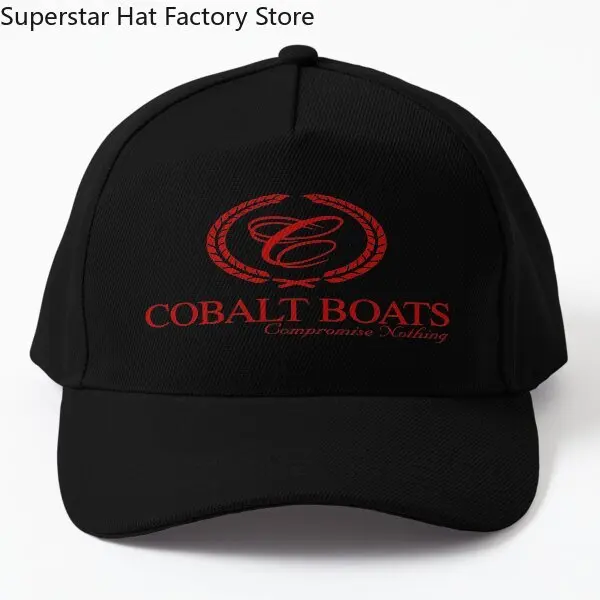 Cobalt Boats Red  Baseball Cap Hat Printed Mens Casual Czapka Spring  Casquette Outdoor Boys Bonnet  Snapback Fish Black Summer