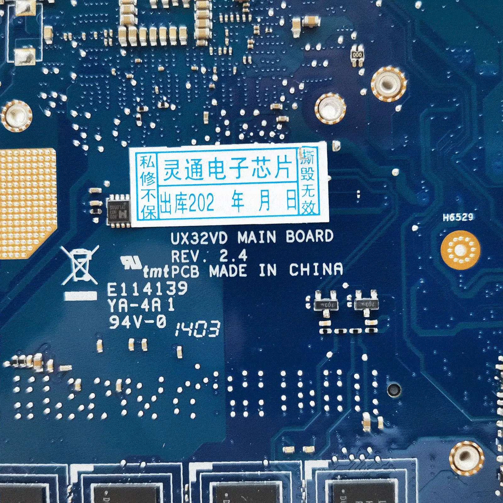 اللوحة الرئيسية ل ASUS Zenbook UX32VD BX32VD UX32A BX32A UX32V اللوحة الأم للكمبيوتر المحمول i3 i5 i7-3th Gen RAM-2GB UMA