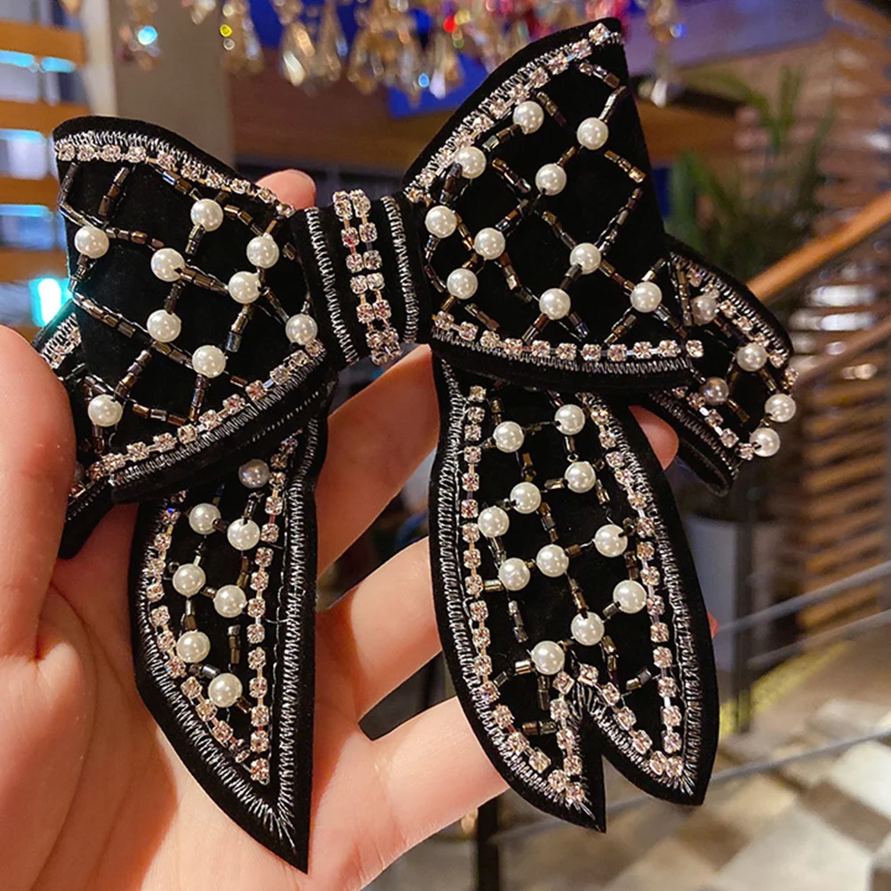 

1pc Bowknot Hairpin Clips For Women Stylish Headdress Clip Delicate Hairpin For Party Wedding Banquet