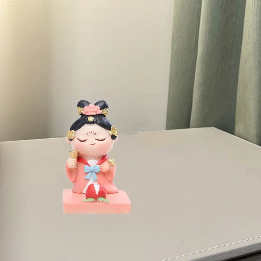 Смола, подставка для телефона в древнем стиле, древняя одежда, противоскользящий держатель для мобильного телефона в китайском стиле, статуя, поделки своими руками