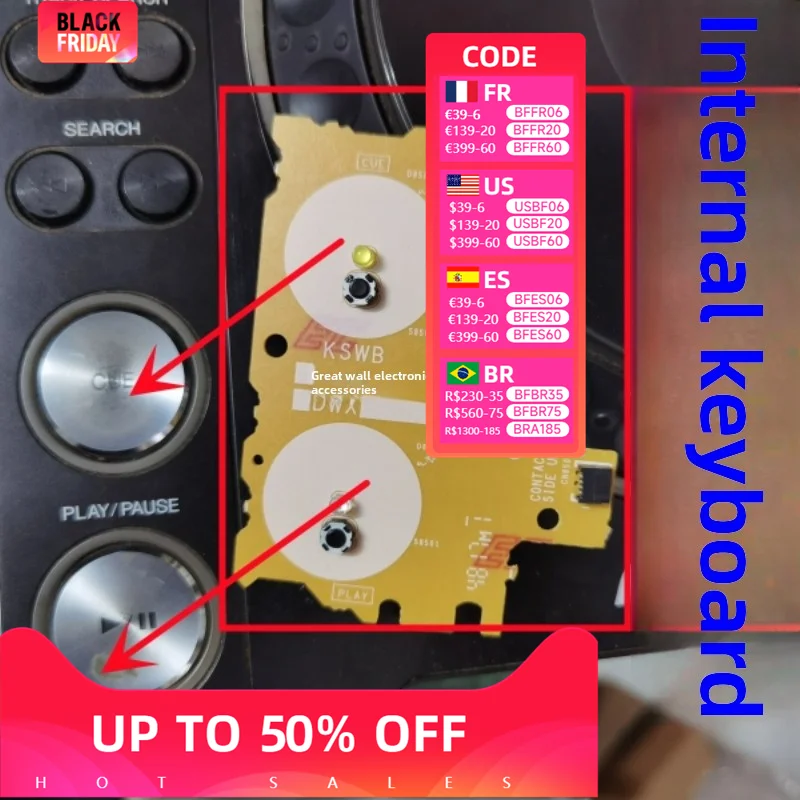 

Original Pioneer CDJ2000 Play Pause Button Board 2000NXS2000 Touchpoint Main Board 2000Nexus Circuit Board