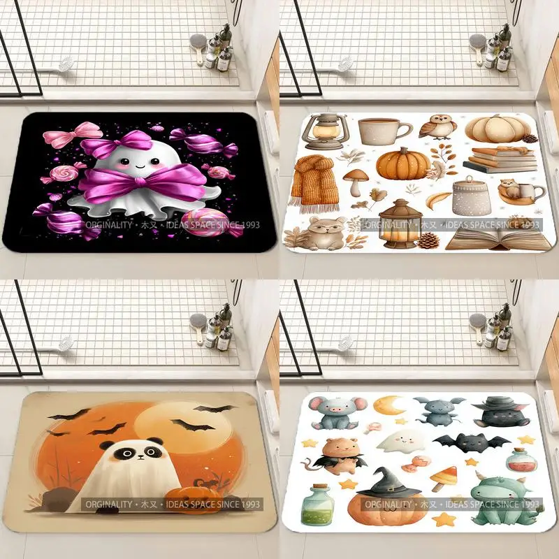 

Cute Ghost & Candy Mat Living Room Decoration Home Sofa Non-Slip Carpet Study Bedroom Tatami Children'S Soft Floor Mat