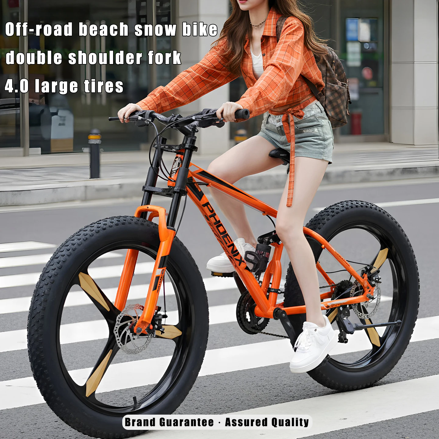 

26inch Beach Snow Bicycle 4.0 fat tires Cross Country Bike Full Suspension Fatbike 30Speed Softail Downhill bicicleta aldult MTB