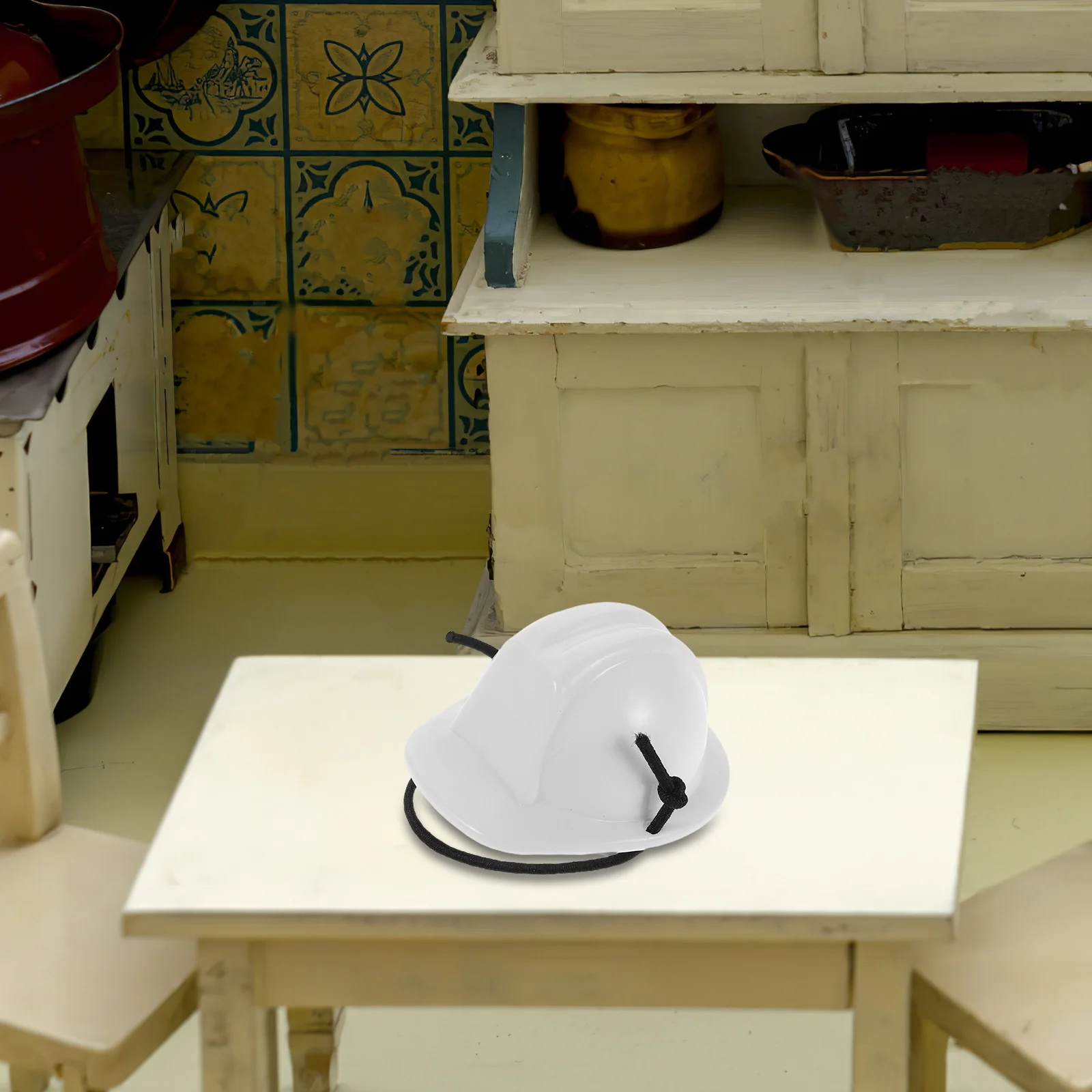 

4Pcs Mini Pet Safety Spring Strap Lightweight Construction Hard Hat Small Dog Cat Outdoor Adventure Headgear