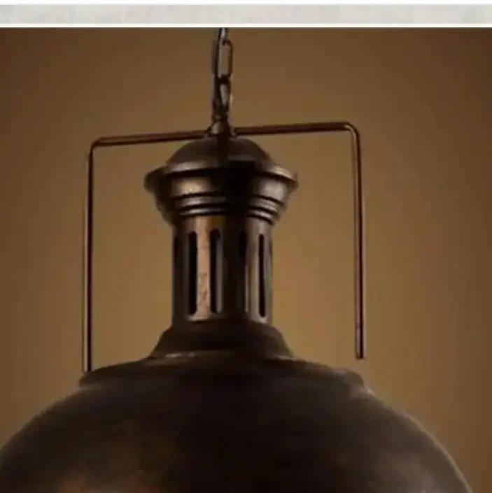 Retro Loft Industrial Indoor Lighting Vintage Pendant Lights E27 Bulb Iron Lampshade Light Fixture Single Hanging Lamps