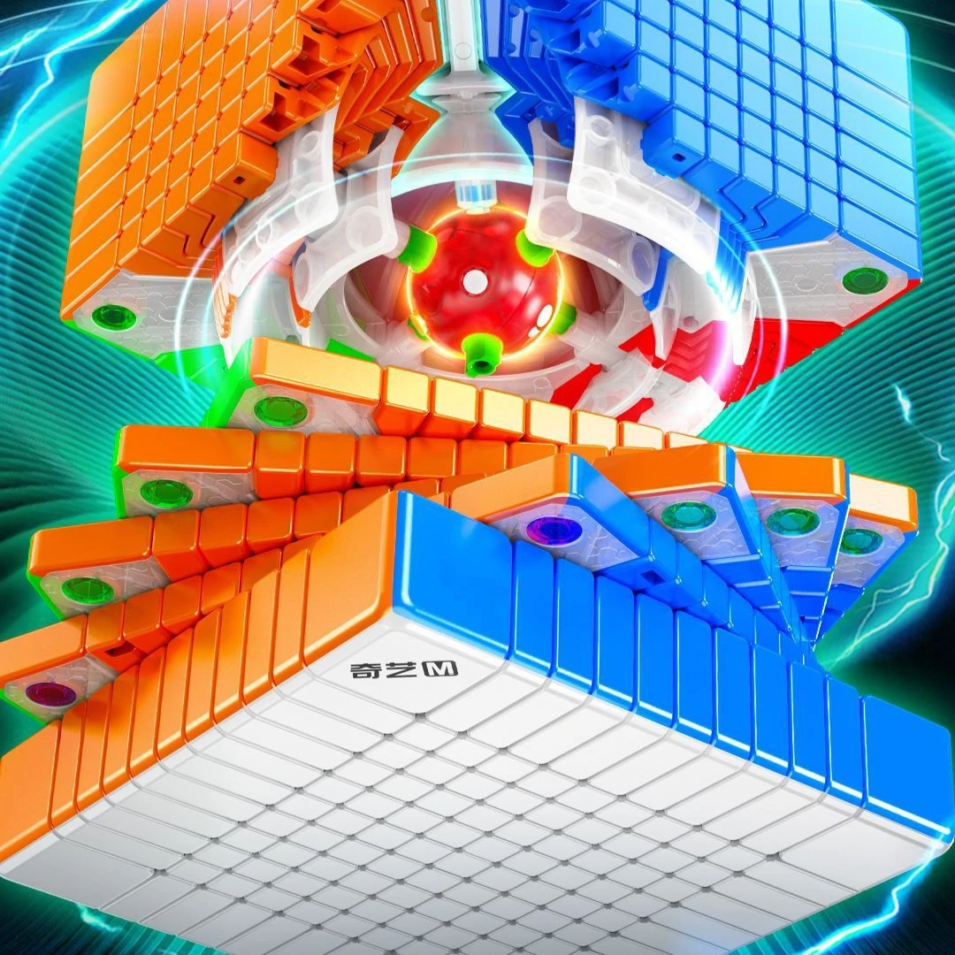 Qiyi magnético 11x11 eje de cubo núcleo magnético de alta gama 11x11x11 cubo de carreras juguete de rompecabezas especial