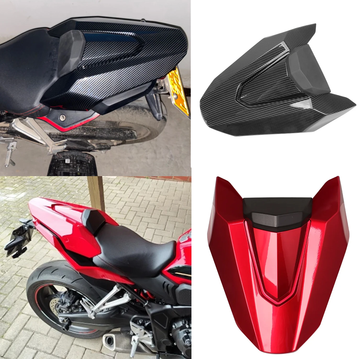 

Motorcycle Passenger Pillion Rear Fairing Seat Cowl Cover For 2024 2025 Honda CBR650R CB650R CBR CB 650 R 650R Red