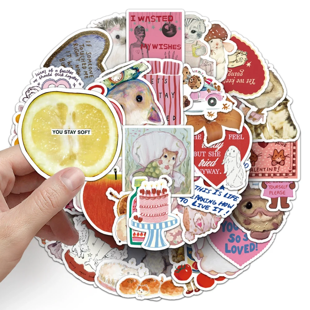 10/30/50 stücke Cartoon Vintage Tiere Muster Aufkleber Kreative Graffiti Aufkleber Laptop Koffer Telefon Wasserdicht Aufkleber Großhandel