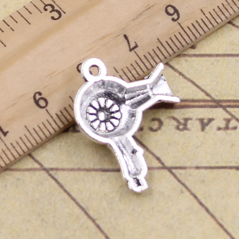 20pcs Charms Hair Dryer Blow 26x20mm Tibetan Silver Color Pendants Antique Jewelry Making DIY Handmade Craft