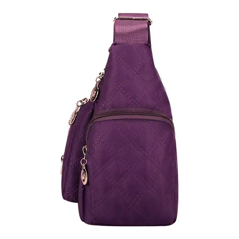 Square-Shaped, Versatile Men's and Women's Crossbody Bag, New Style Large Bag, Fabric Bag, Oxford Style Shoulder Bag, Fashionabl
