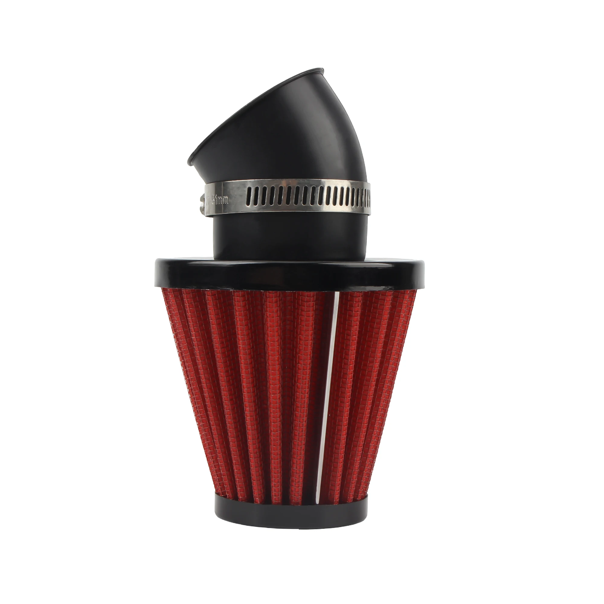 42mm 48mm Air Filter Cleaner Clamp-on 45 Degree Bend Air Intake Filters Motorcycle Accessories Fit for GY6 Honda 50cc 110cc