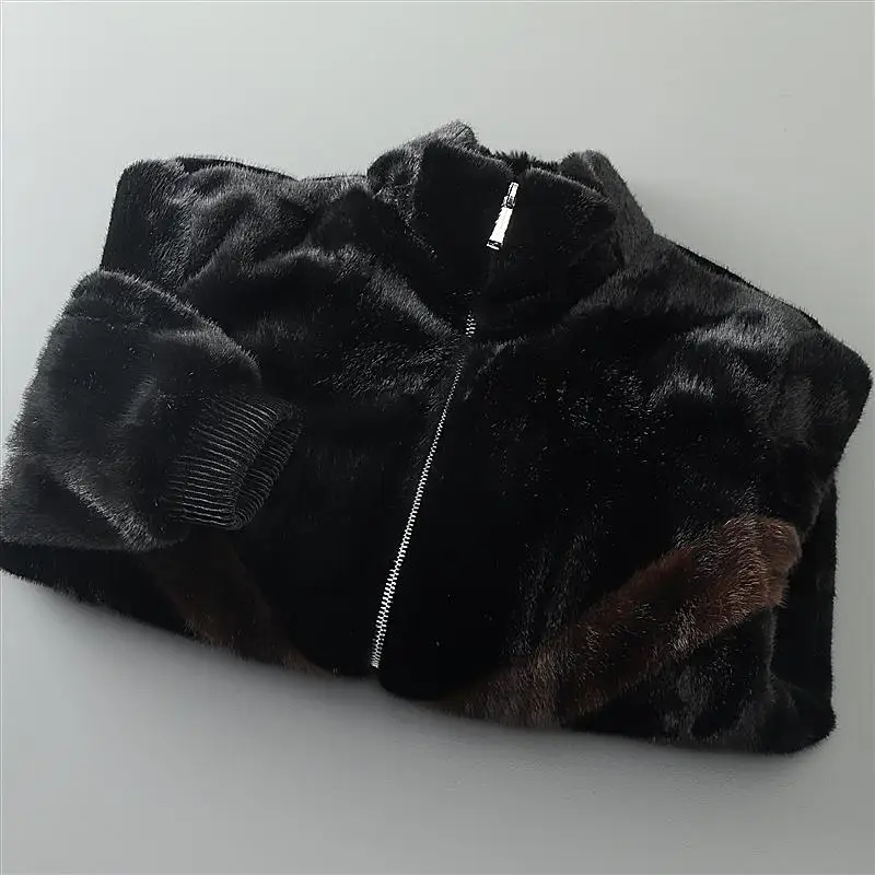 

Утепленная мужская куртка с воротником-стойкой, на подкладке из искусственного меха, универсальная верхняя одежда, зимняя модная городская куртка приталенного кроя с длинными рукавами