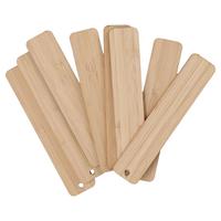 20 Pcs 4.72 Inch Blank Bamboo Bookmark Engraving Bamboo Blanks Bookmarks Unfinished Wood Hanging Tags