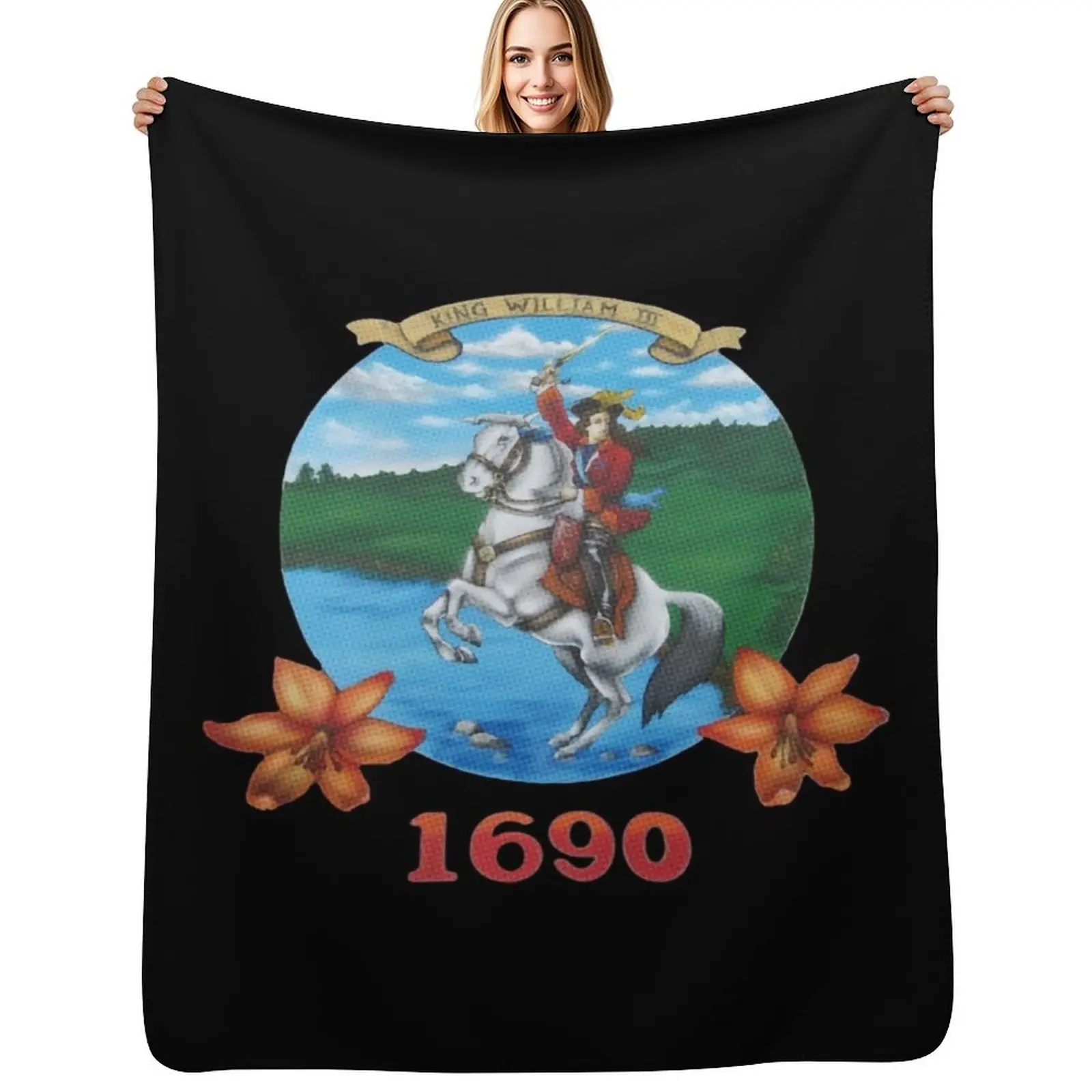 King Billy - 1690 Throw Blanket Wrinkle Resistant Lightweight Blanket