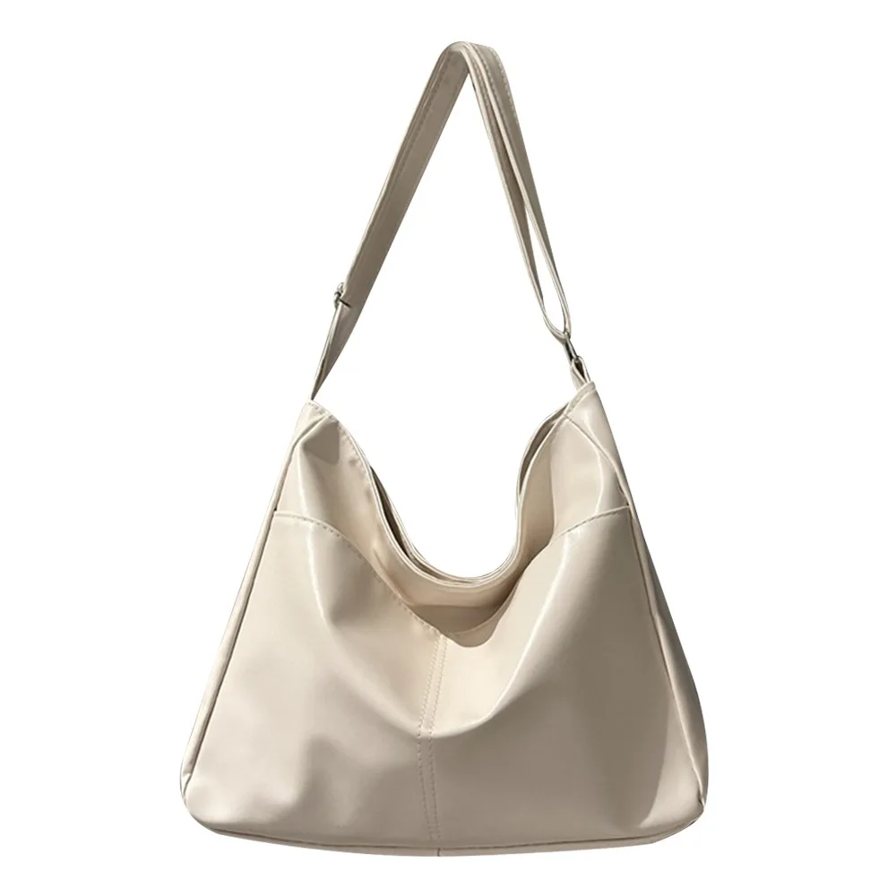 

Креативные сумки на плечо из искусственной кожи, повседневные сумки через плечо большой емкости, винтажная простая женская сумка-мессенджер