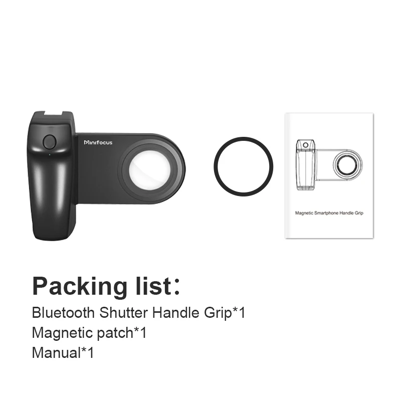 Magnetic MagSafe Phone Hand Grip Magsafe Handheld Bluetooth Remote Control Selfie Handle Phone Tripod Mount for iPhone 16 Vlog - view 6