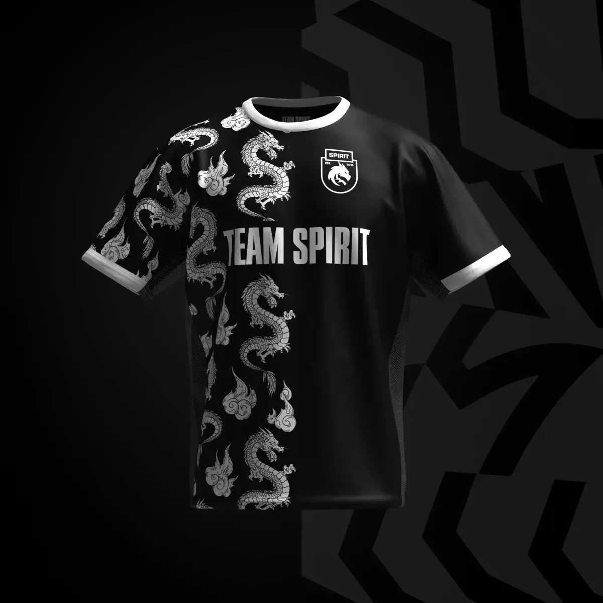 Hot Selling 2024/25 CS2 TEAM SPIRIT DONK Youth Demon King Esports Match Jersey Summer Quick Drying 3D Printed T-shirt for Mens