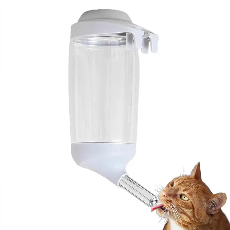 Dispensador de agua para Perrera de mascotas, jaula montada en jaula, jaula para gatos, colgante automático, dispensador de agua y comida para perros pequeños y medianos