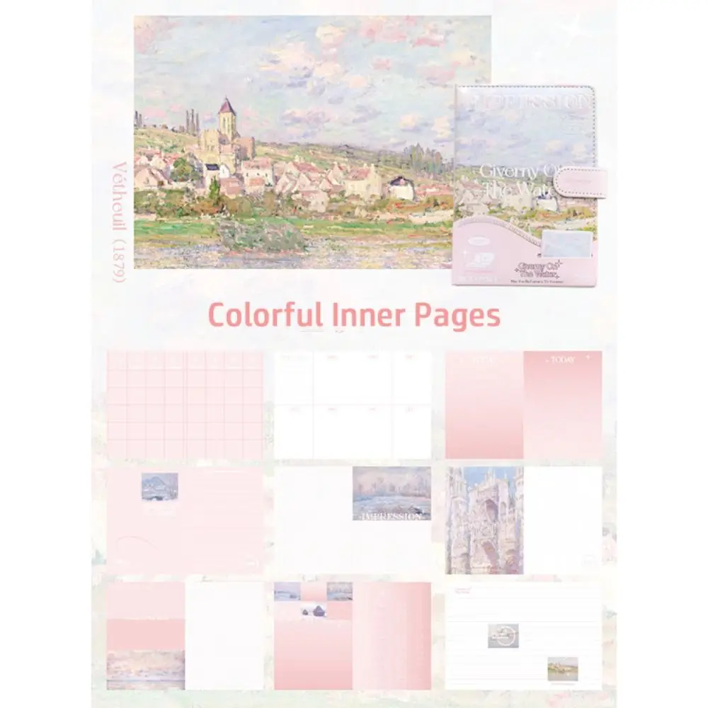 عالية الجودة صفحة فارغة دفتر سميكة المحمولة المفكرة الفن النفط اللوحة سلسلة الفن كراسة الرسم مكتب المدرسة