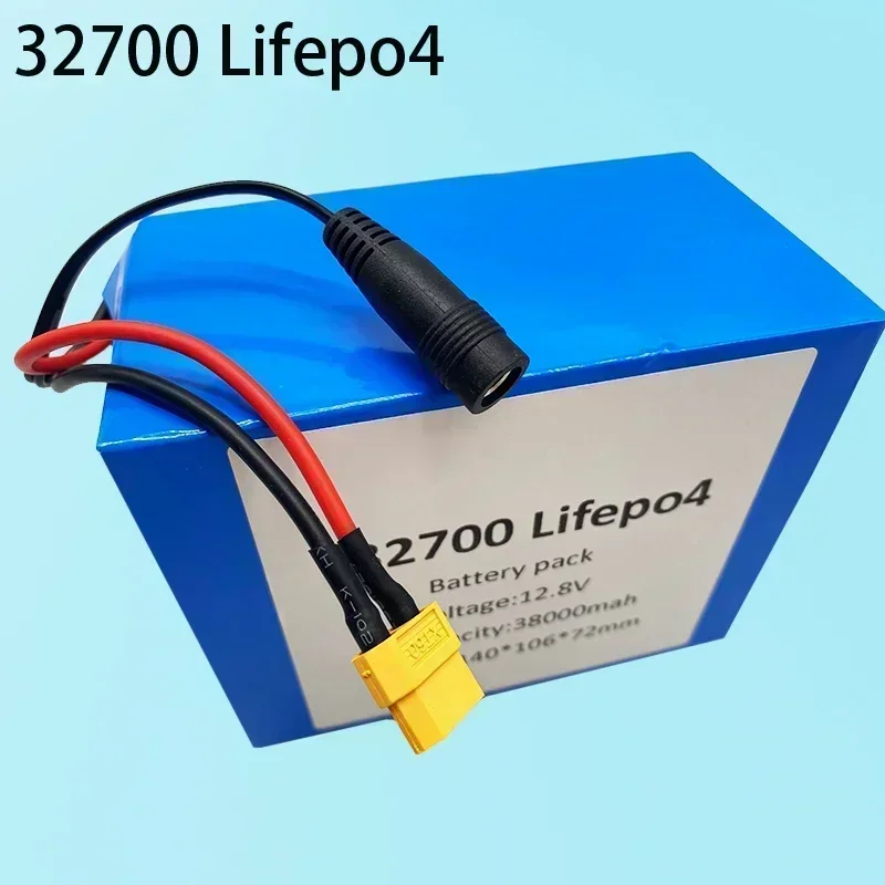 32700 Lifepo4 Battery Pack 4S3P 12.8V 38Ah 4S 40A 100A Balanced BMS for Boat and Uninterrupted Power Supply 12V