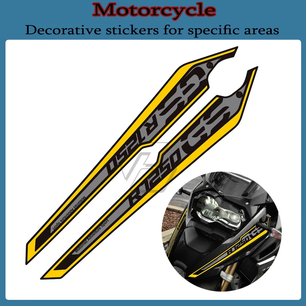

For BMW R1250GS 2018-2022 ( Not Adventure ) Lower Lip Sticker Motorcycle Beak Paint Protection 3D Gel Protector Decal