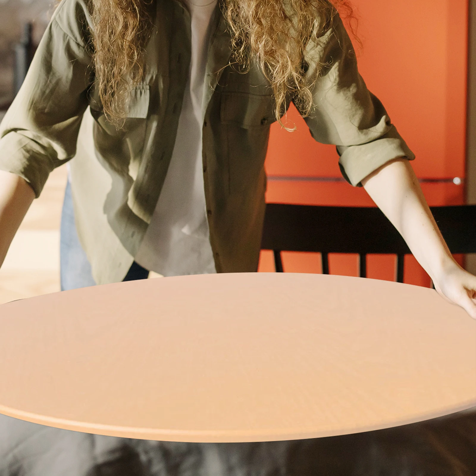 

Premium Elastic Tablecloth Stretchable Durable Table Cover For Home Party Wedding Picnic Round Table Sleeve Decorative Cloth
